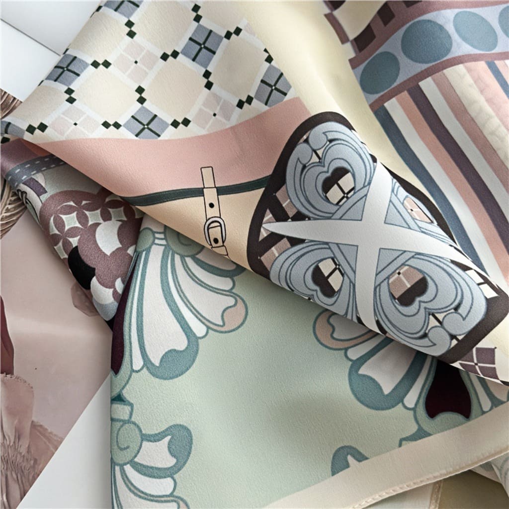 MaraSilk Pure Mulberry Silk Scarf - Square Crepe Satin MS388