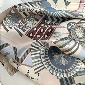 MaraSilk Pure Mulberry Silk Scarf - Square Crepe Satin MS388