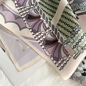 MaraSilk Pure Mulberry Silk Scarf - Square Crepe Satin MS388