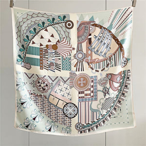 MaraSilk Pure Mulberry Silk Scarf - Square Crepe Satin MS388 34" x 34" MS38802