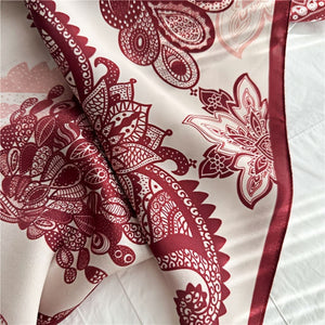 MaraSilk Pure Mulberry Silk Scarf - Square Crepe Satin MS389