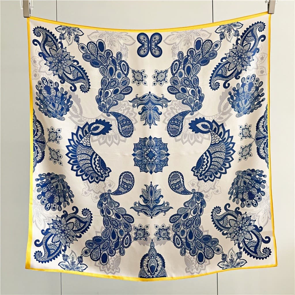 MaraSilk Pure Mulberry Silk Scarf - Square Crepe Satin MS389 34" x 34" MS38902