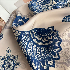 MaraSilk Pure Mulberry Silk Scarf - Square Crepe Satin MS389