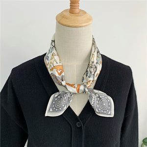 MaraSilk Pure Mulberry Silk Scarf Square Crepe Satin MS39-2