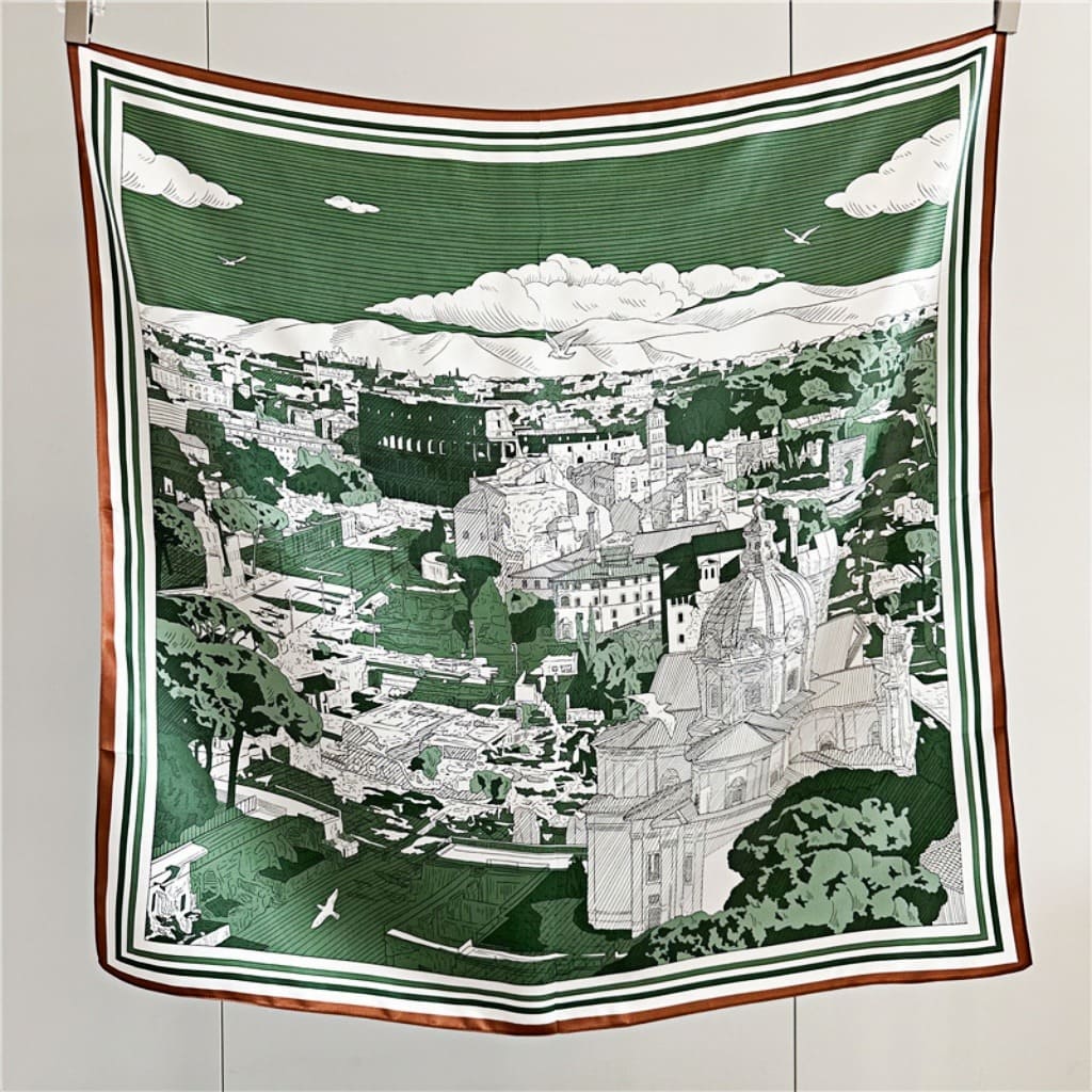 MaraSilk Pure Mulberry Silk Scarf - Square Crepe Satin MS390 34" x 34" MS39002