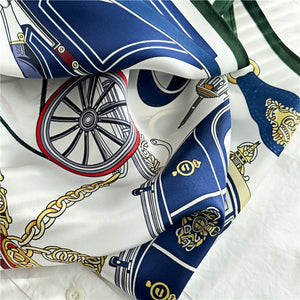 MaraSilk Pure Mulberry Silk Scarf - Square Crepe Satin MS391