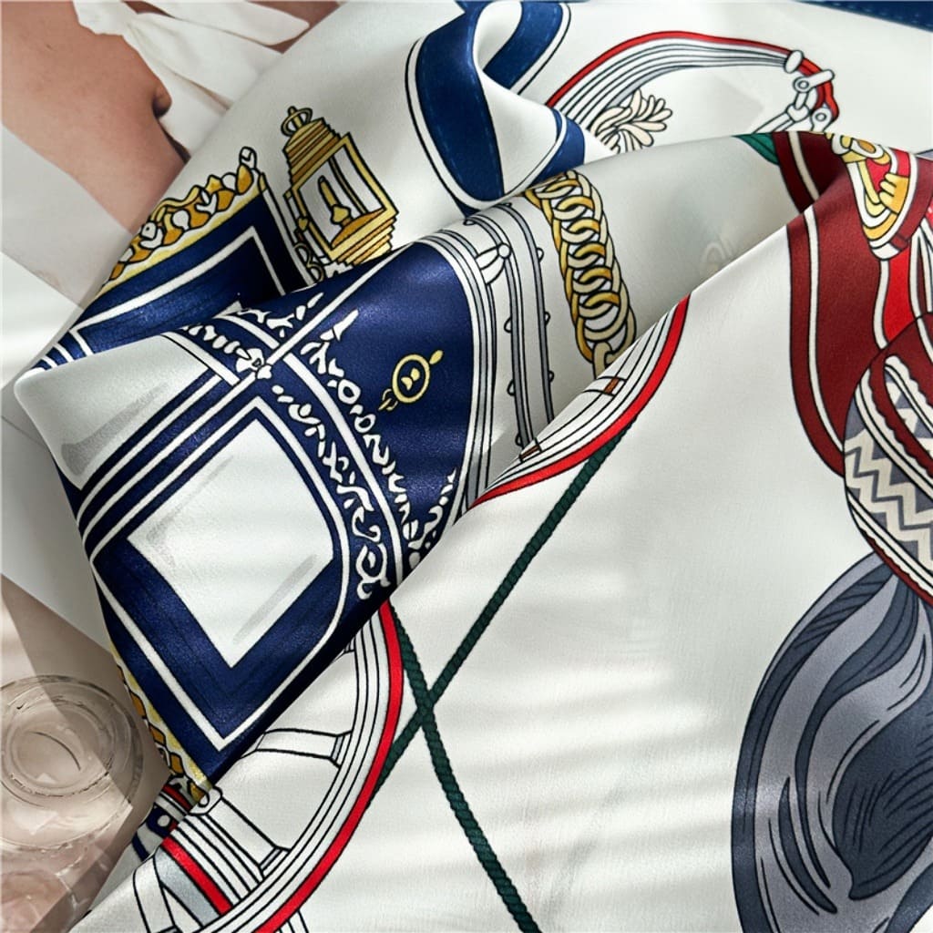 MaraSilk Pure Mulberry Silk Scarf - Square Crepe Satin MS391