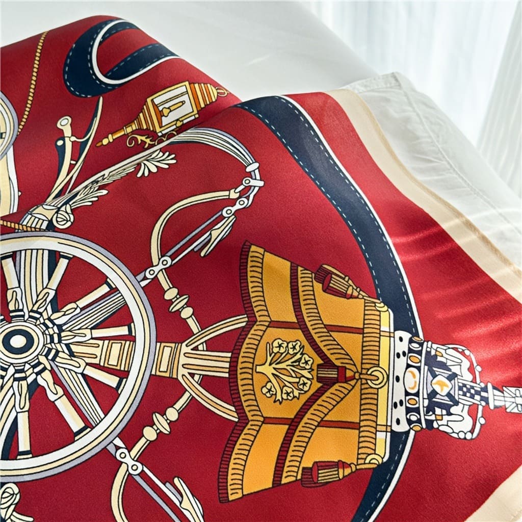 MaraSilk Pure Mulberry Silk Scarf - Square Crepe Satin MS391