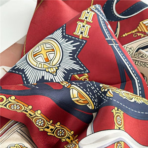 MaraSilk Pure Mulberry Silk Scarf - Square Crepe Satin MS391