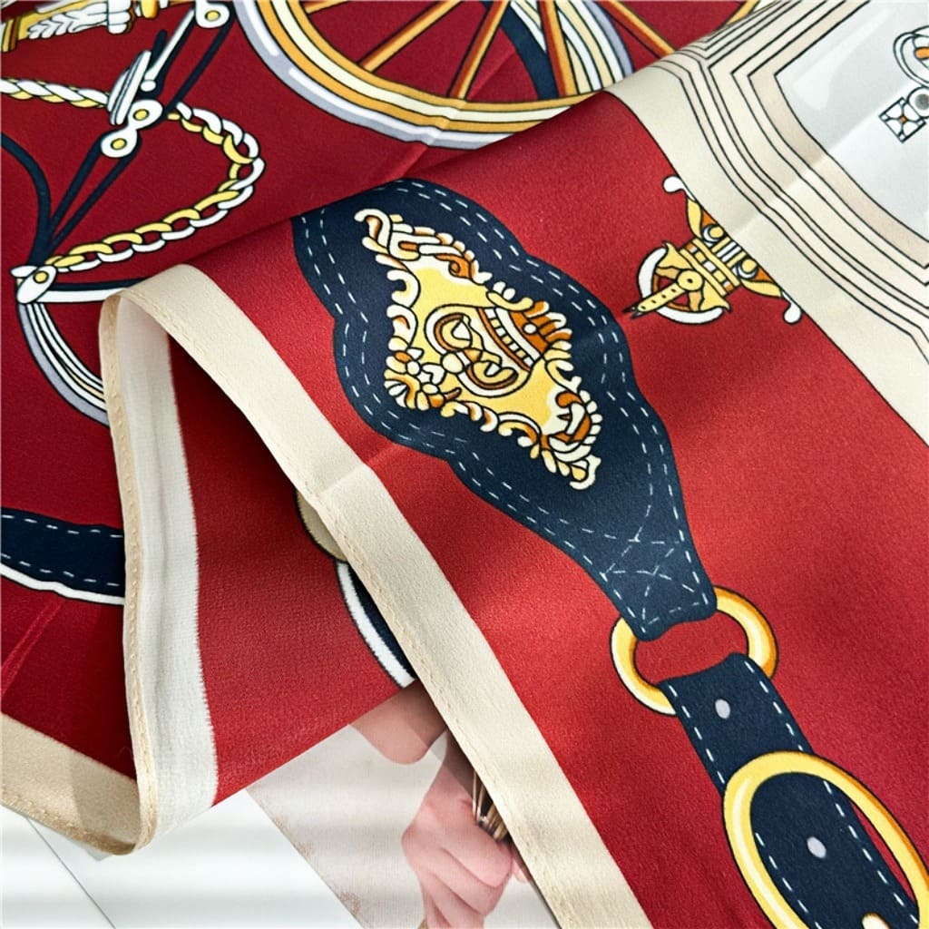 MaraSilk Pure Mulberry Silk Scarf - Square Crepe Satin MS391