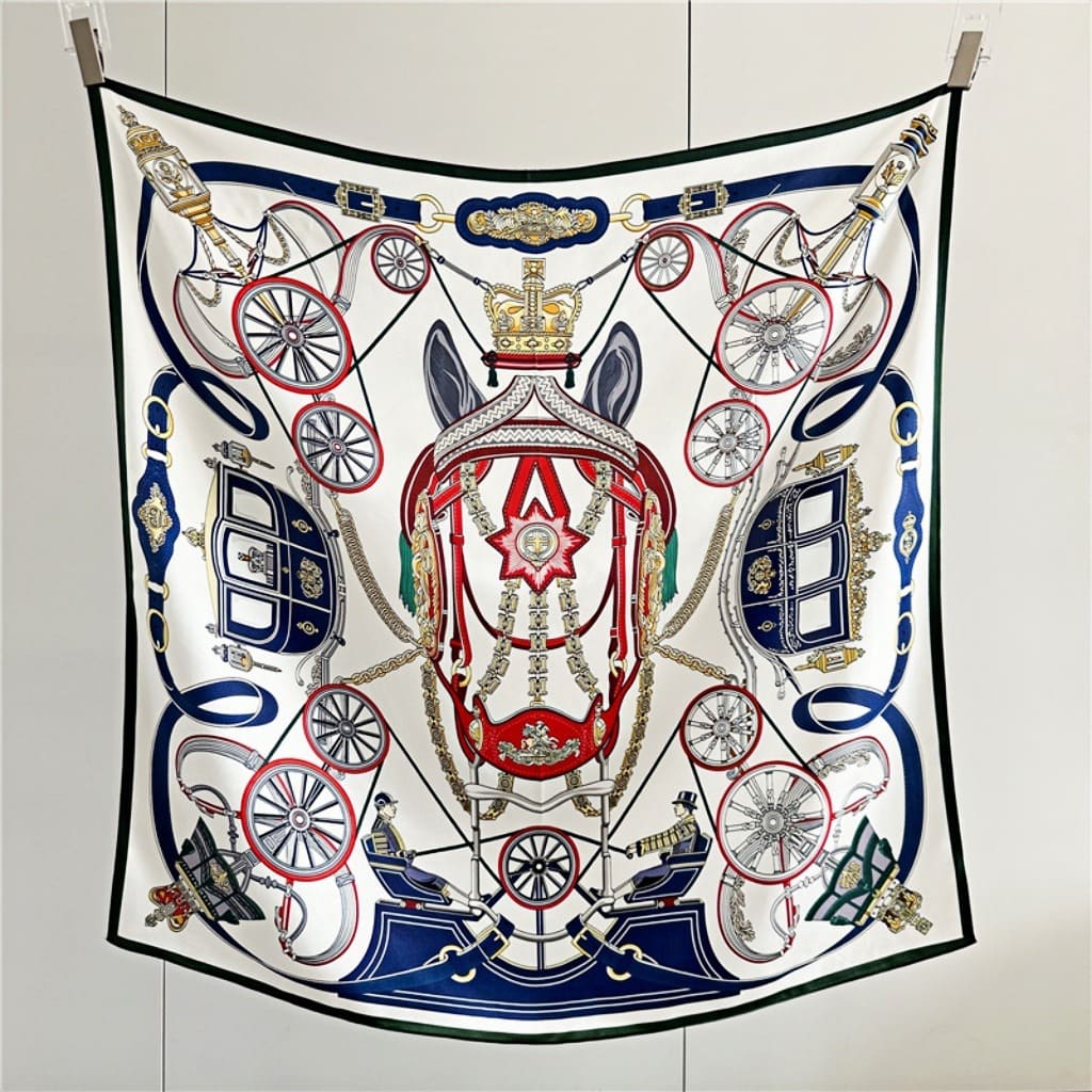 MaraSilk Pure Mulberry Silk Scarf - Square Crepe Satin MS391 34" x 34" MS39102