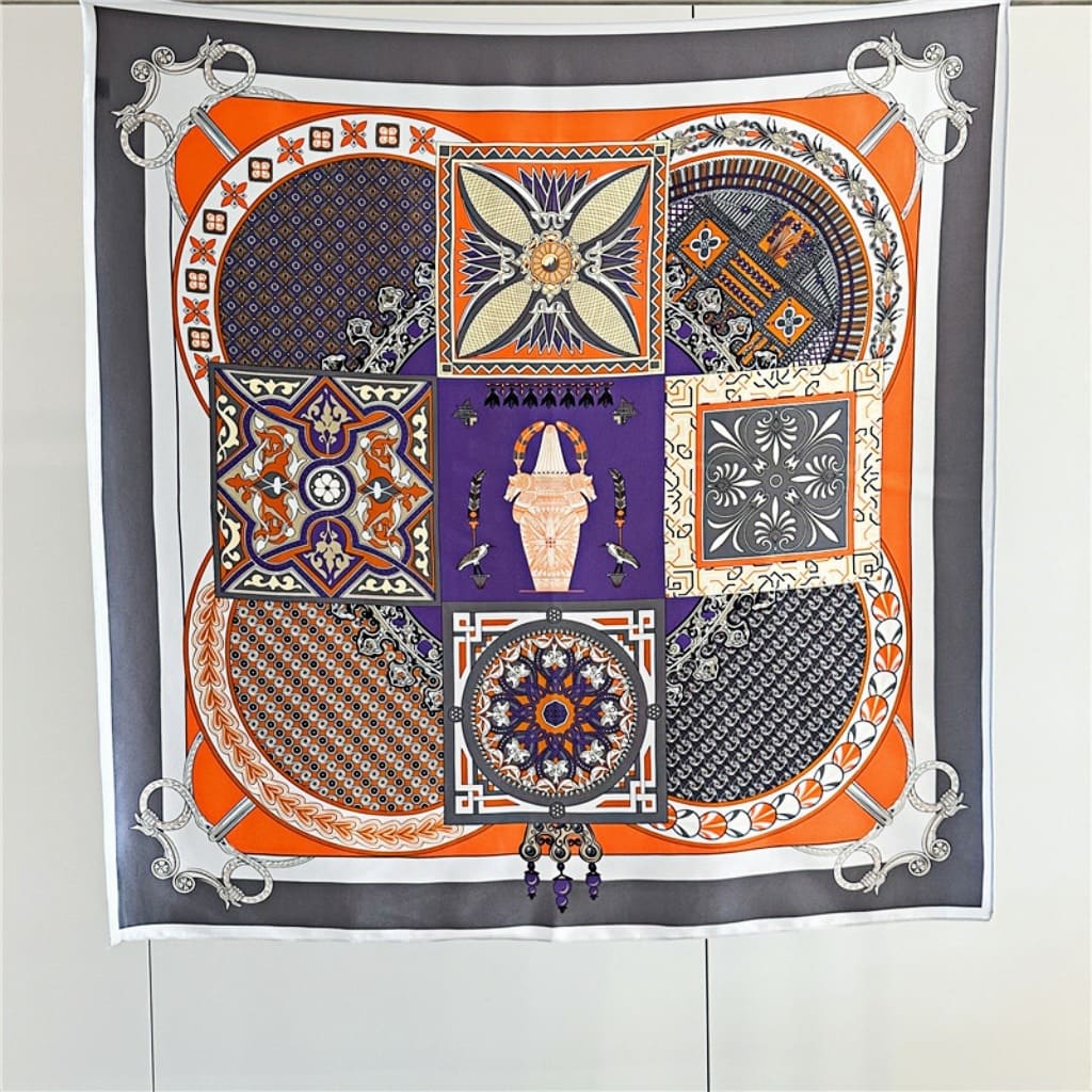 MaraSilk Pure Mulberry Silk Scarf - Square Crepe Satin MS392 34" x 34" MS39201