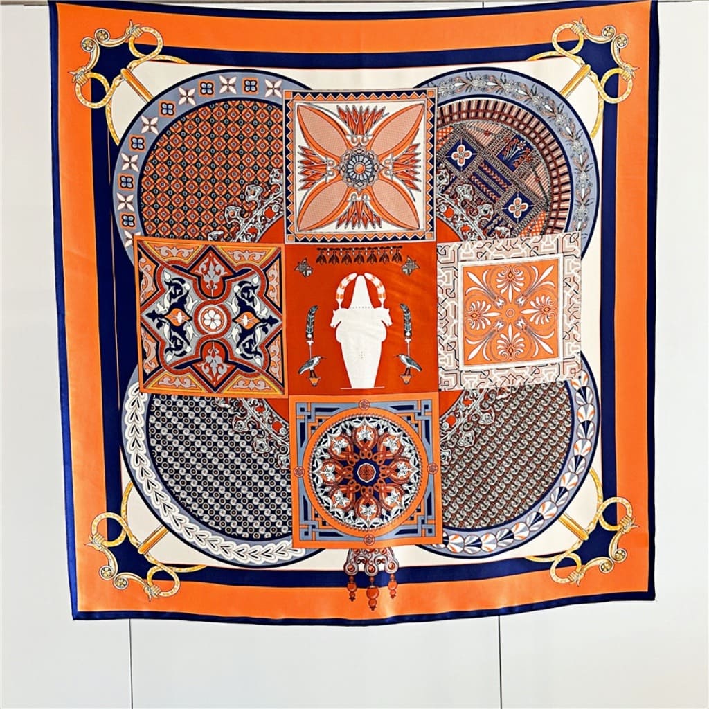 MaraSilk Pure Mulberry Silk Scarf - Square Crepe Satin MS392 34" x 34" MS39202