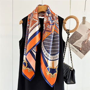 MaraSilk Pure Mulberry Silk Scarf - Square Crepe Satin MS392