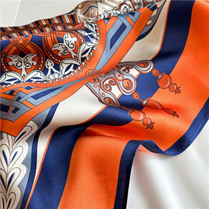 MaraSilk Pure Mulberry Silk Scarf - Square Crepe Satin MS392