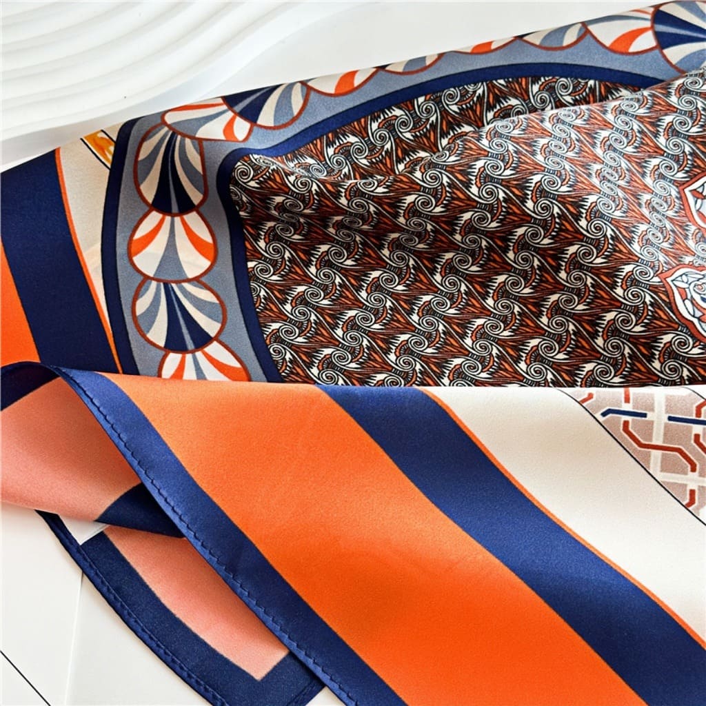 MaraSilk Pure Mulberry Silk Scarf - Square Crepe Satin MS392