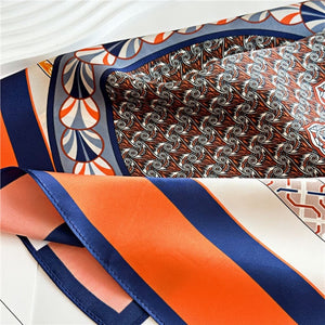 MaraSilk Pure Mulberry Silk Scarf - Square Crepe Satin MS392