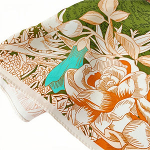 MaraSilk Pure Mulberry Silk Scarf - Square Crepe Satin MS393