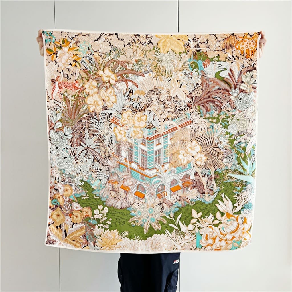 MaraSilk Pure Mulberry Silk Scarf - Square Crepe Satin MS393 34" x 34" MS39301