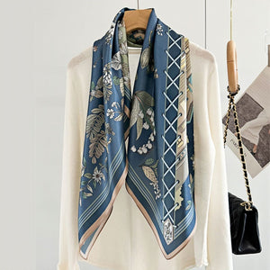 MaraSilk Pure Mulberry Silk Scarf - Square Crepe Satin MS394