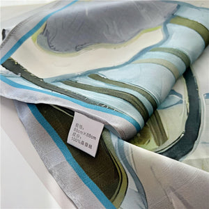 MaraSilk Pure Mulberry Silk Scarf - Square Crepe Satin MS395