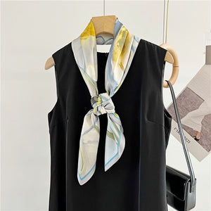 MaraSilk Pure Mulberry Silk Scarf - Square Crepe Satin MS395