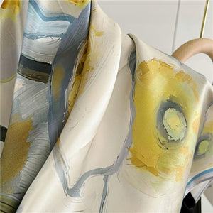 MaraSilk Pure Mulberry Silk Scarf - Square Crepe Satin MS395