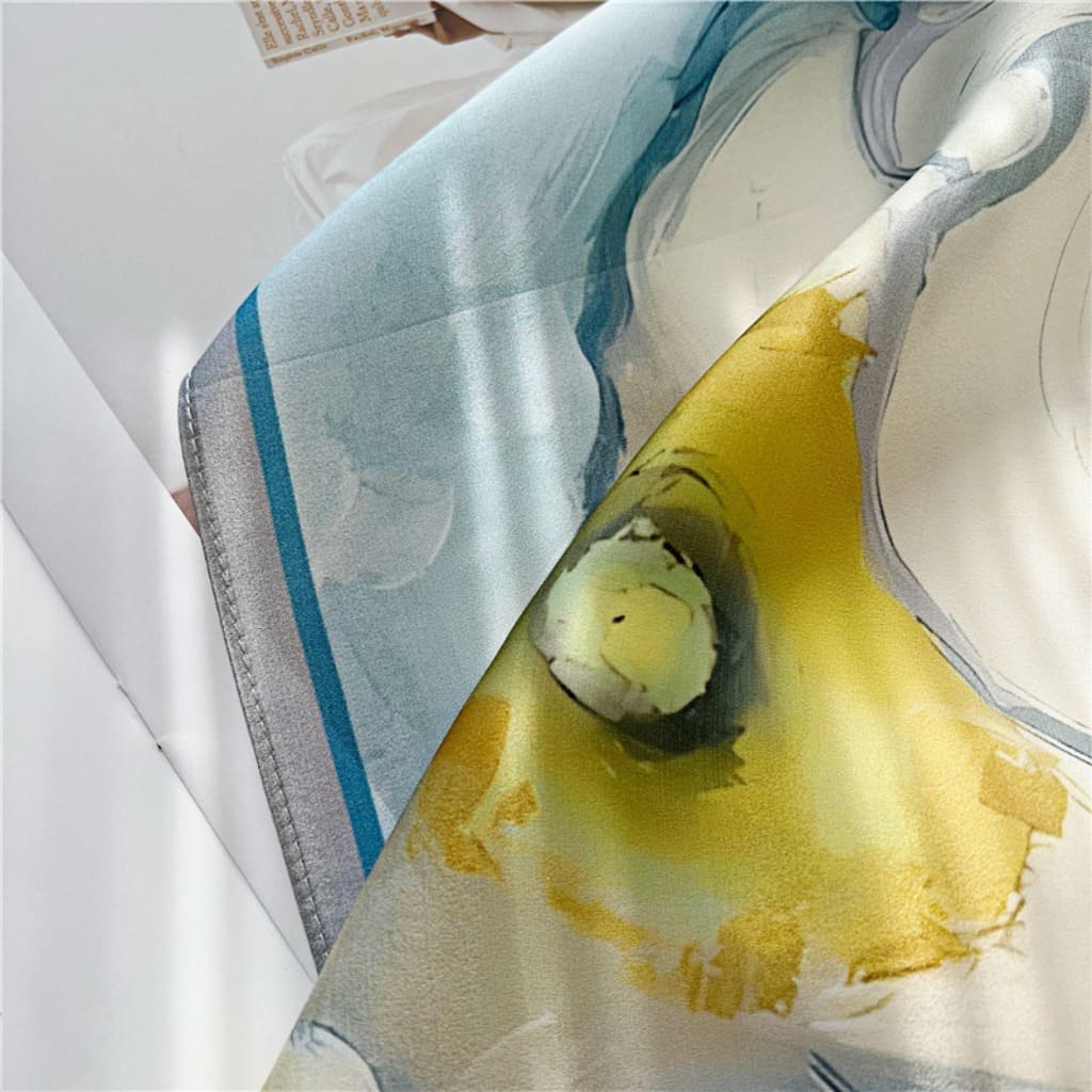 MaraSilk Pure Mulberry Silk Scarf - Square Crepe Satin MS395