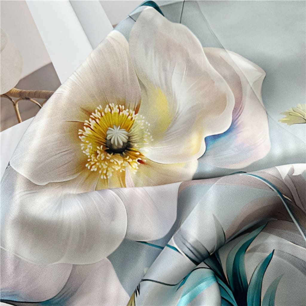 MaraSilk Pure Mulberry Silk Scarf - Square Crepe Satin MS396