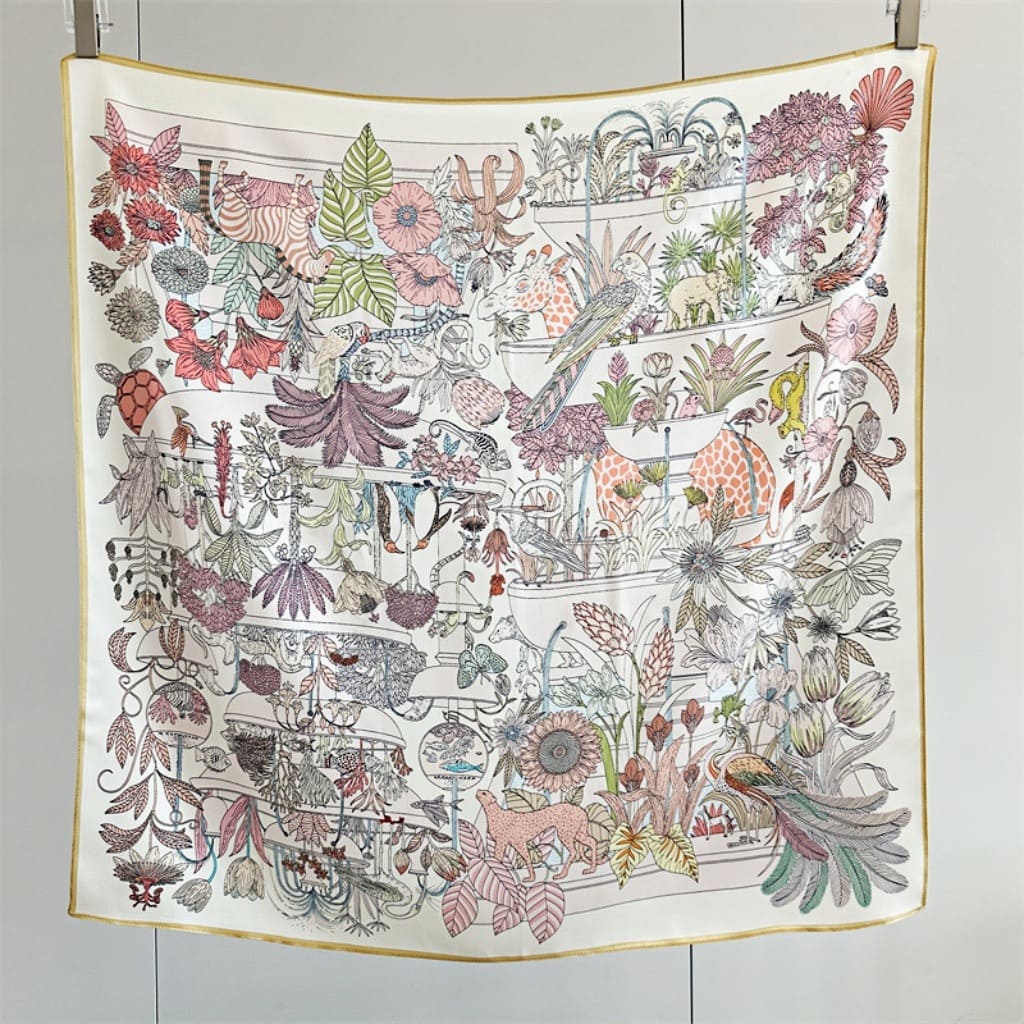 MaraSilk Pure Mulberry Silk Scarf - Square Crepe Satin MS397