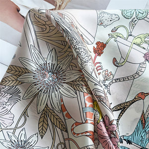 MaraSilk Pure Mulberry Silk Scarf - Square Crepe Satin MS397