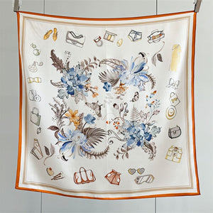 MaraSilk Pure Mulberry Silk Scarf - Square Crepe Satin MS398 34" x 34" MS39802