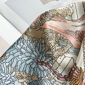 MaraSilk Pure Mulberry Silk Scarf - Square Crepe Satin MS399