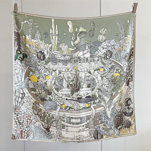 MaraSilk Pure Mulberry Silk Scarf - Square Crepe Satin MS399 34" x 34" MS39903