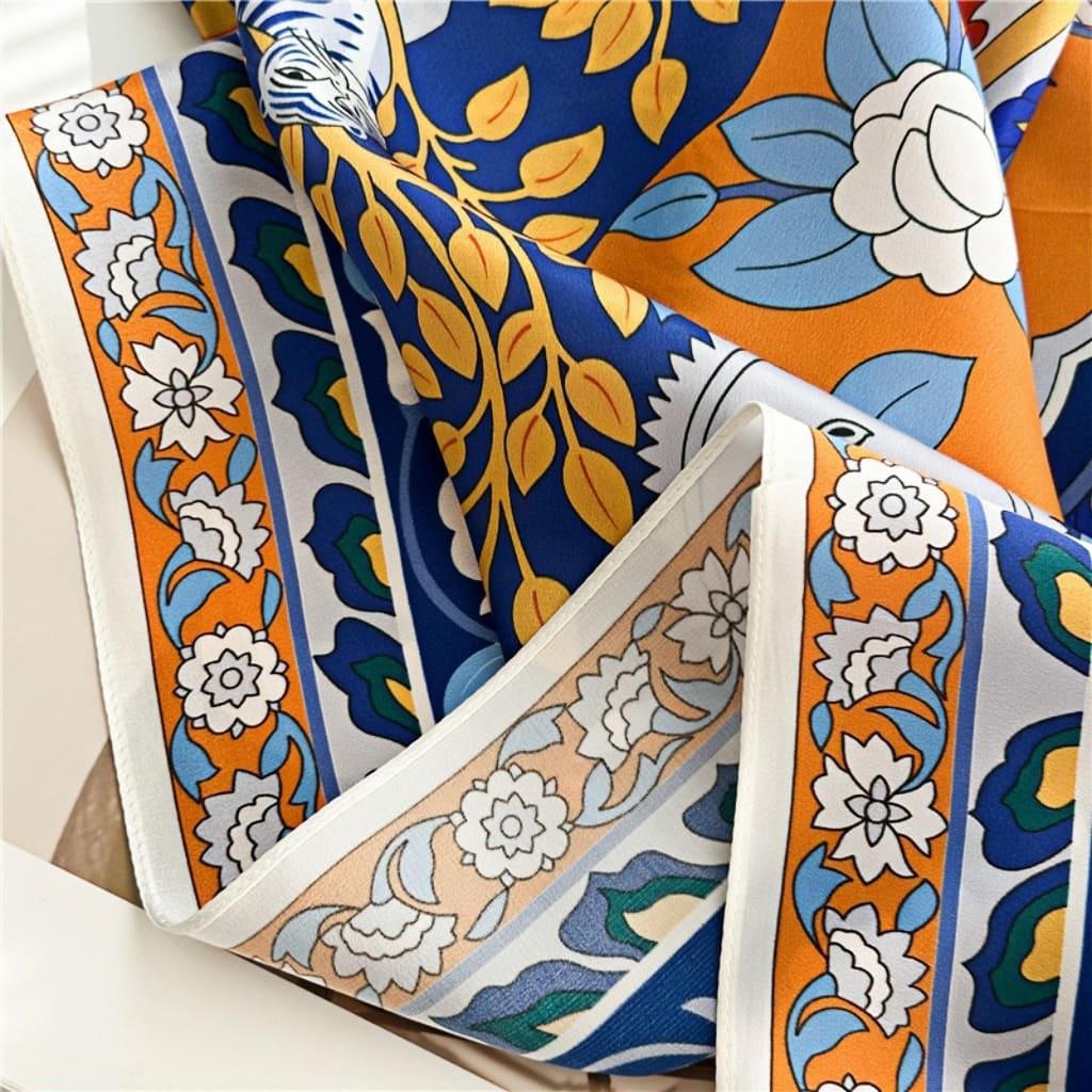 MaraSilk Pure Mulberry Silk Scarf - Square Crepe Satin MS400