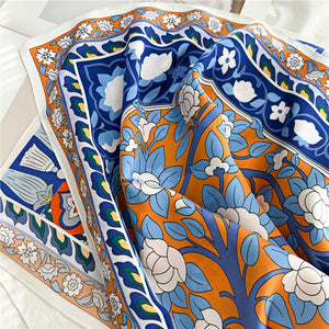 MaraSilk Pure Mulberry Silk Scarf - Square Crepe Satin MS400