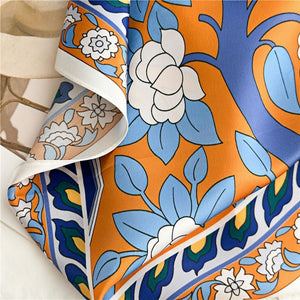 MaraSilk Pure Mulberry Silk Scarf - Square Crepe Satin MS400