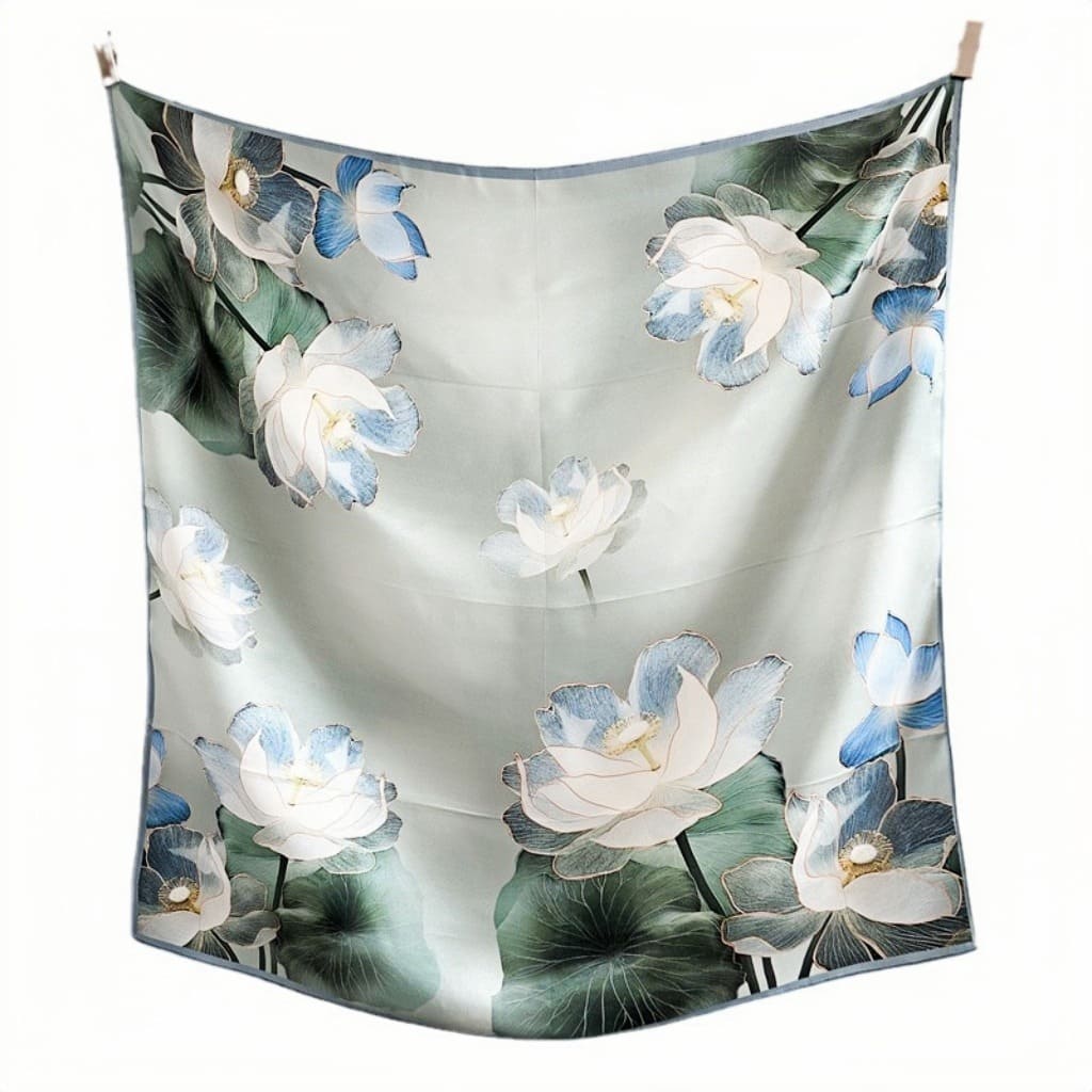 MaraSilk Pure Mulberry Silk Scarf - Square Crepe Satin MS401
