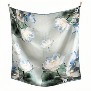 MaraSilk Pure Mulberry Silk Scarf - Square Crepe Satin MS401