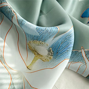 MaraSilk Pure Mulberry Silk Scarf - Square Crepe Satin MS401