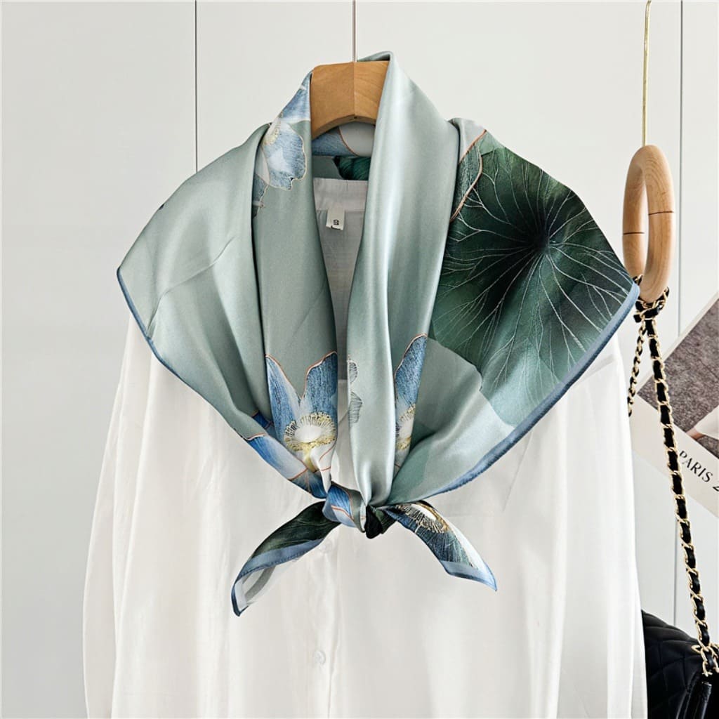 MaraSilk Pure Mulberry Silk Scarf - Square Crepe Satin MS401 34" x 34" MS40101