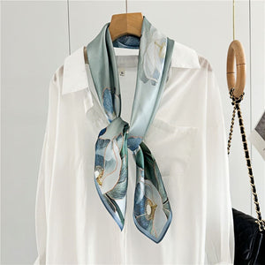 MaraSilk Pure Mulberry Silk Scarf - Square Crepe Satin MS401