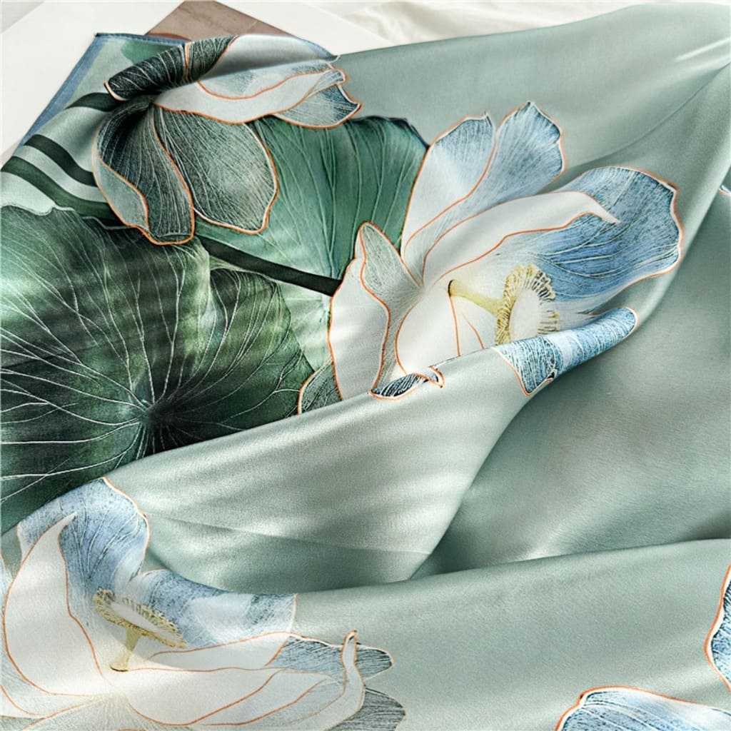 MaraSilk Pure Mulberry Silk Scarf - Square Crepe Satin MS401