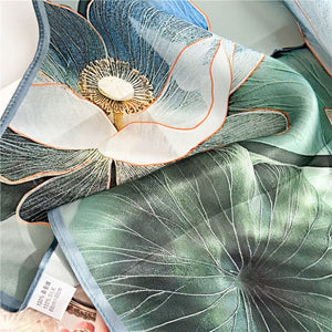 MaraSilk Pure Mulberry Silk Scarf - Square Crepe Satin MS401