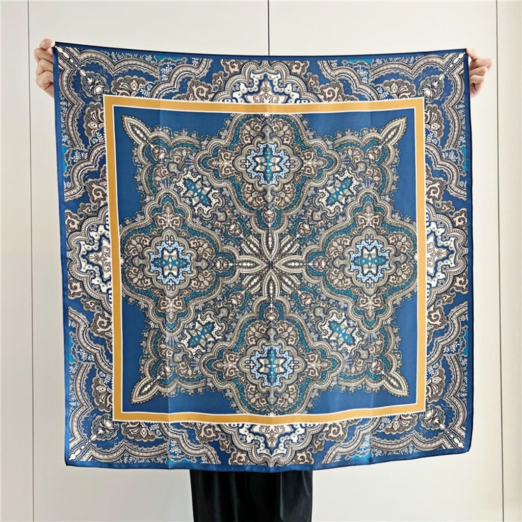 MaraSilk Pure Mulberry Silk Scarf - Square Crepe Satin MS402 34" x 34" MS40201