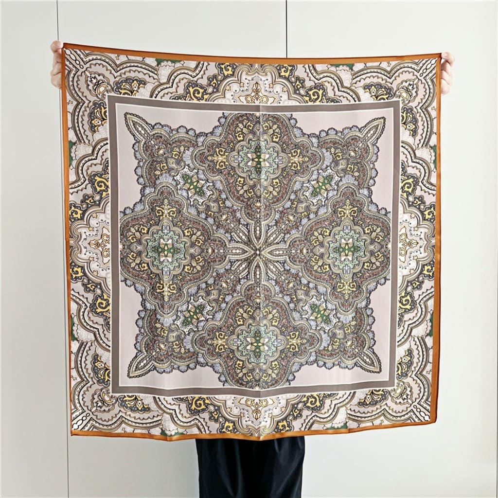 MaraSilk Pure Mulberry Silk Scarf - Square Crepe Satin MS402 34" x 34" MS40202