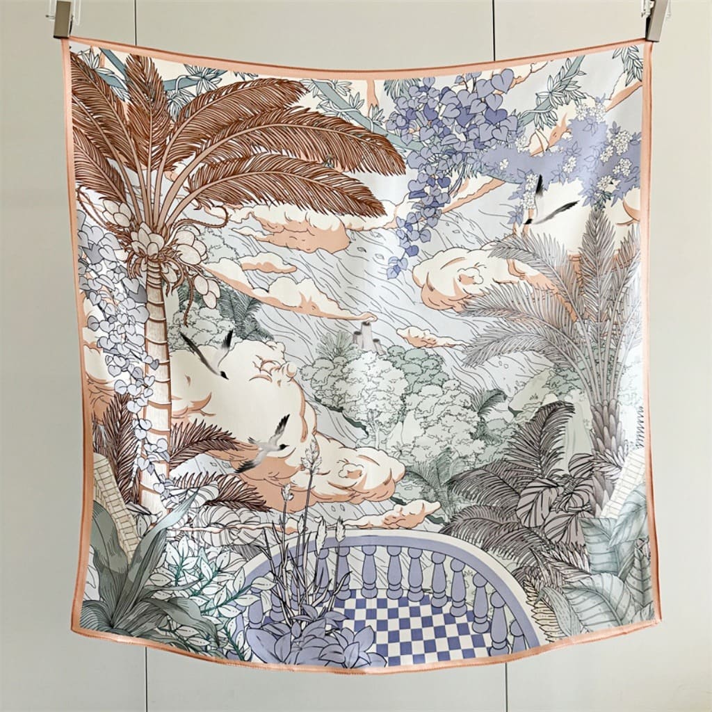 MaraSilk Pure Mulberry Silk Scarf - Square Crepe Satin MS403 34" x 34" MS40301