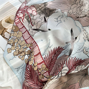 MaraSilk Pure Mulberry Silk Scarf - Square Crepe Satin MS403