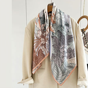 MaraSilk Pure Mulberry Silk Scarf - Square Crepe Satin MS403