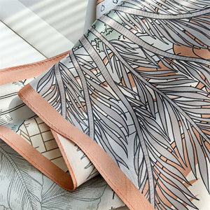 MaraSilk Pure Mulberry Silk Scarf - Square Crepe Satin MS403